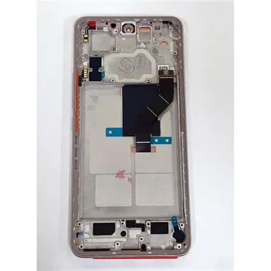 Pantalla lcd para Xiaomi 12 Lite 56000400L900 mas tactil negro mas marco rosa Service Pack