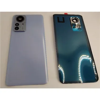 Tapa trasera o tapa bateria azul para Xiaomi 12 Pro mas cubierta camara CSL
