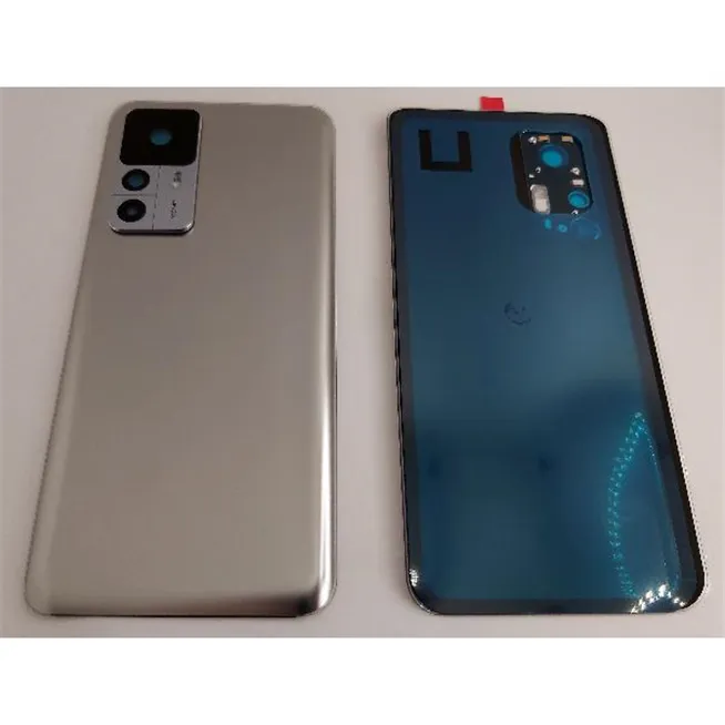 Tapa trasera o tapa bateria plata para Xiaomi 12T / 12T Pro mas cubierta camara CSL