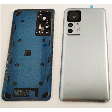Tapa trasera o tapa bateria plata para Xiaomi  12T 108MP mas cubierta camara