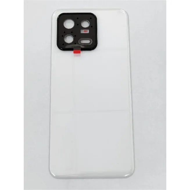 tapa trasera o tapa bateria blanca para Xiaomi 13 5G mas lente camara negra calidad premium