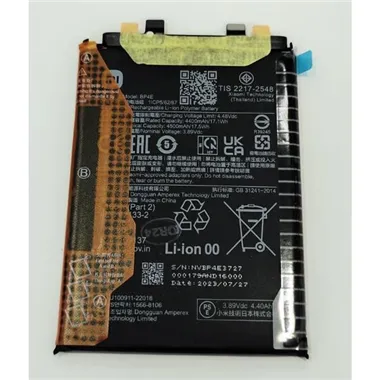 Bateria original BP4E 4500mAh para Xiaomi 13 Lite 46020000E41G Service Pack