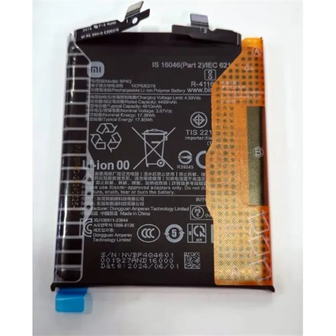 Bateria BP4Q 4610mAh para Xiaomi 14 1330102000115B Service Pack
