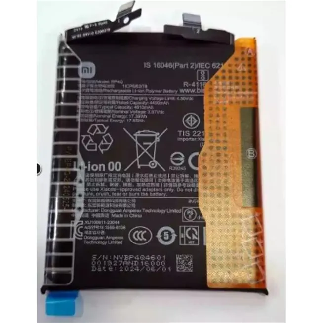 Bateria BP4Q 4610mAh para Xiaomi 14 1330102000115B Service Pack