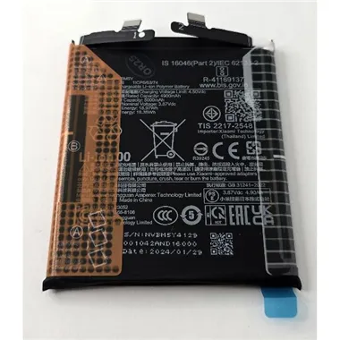 Bateria BM5Y 5000mAh para Xiaomi 14 Ultra 24031PN0DC 1330102000123B Service Pack