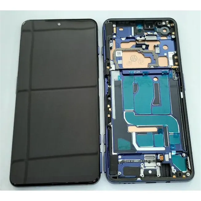 Pantalla lcd para Xiaomi Black Shark 4 Black Shark 4 Pro mas tactil negro mas marco azul calidad incell