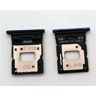 Soporte o bandeja dual sim azul para Xiaomi MI 11 Lite calidad premium