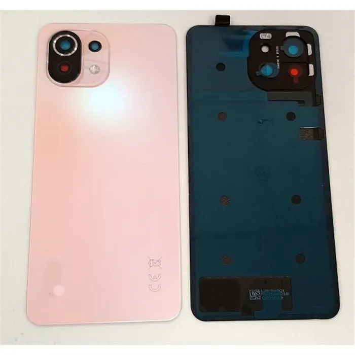 Tapa trasera o tapa bateria rosa para Xiaomi MI 11 Lite mas cubierta camara