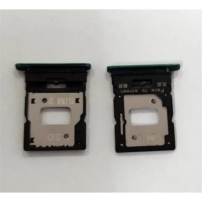 Soporte o bandeja dual sim verde para Xiaomi MI 11 Lite calidad premium