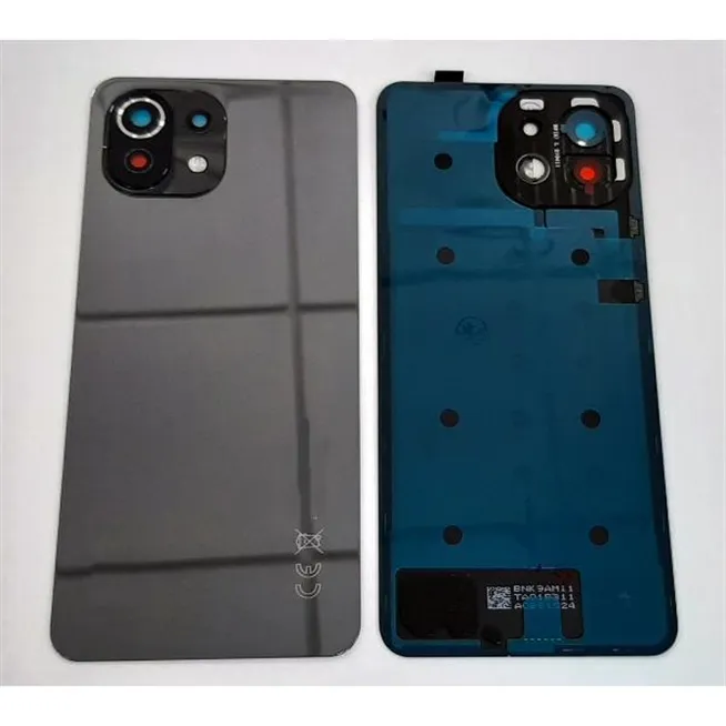 Tapa trasera o tapa bateria negra para Xiaomi MI 11 Lite mas cubierta camara