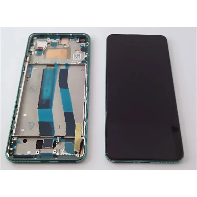 Pantalla lcd para Xiaomi Mi 11 Lite 5G mas tactil negro con marco verde 56000H00K900 Service Pack