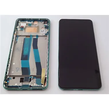 Pantalla lcd para Xiaomi Mi 11 Lite 5G mas tactil negro con marco verde 56000H00K900 Service Pack