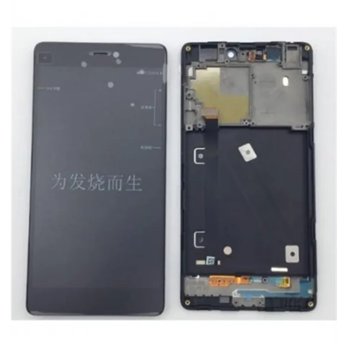 Xiaomi MI4I MI 4I M4I pantalla lcd + tactil negro + marco or