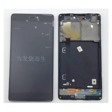 Xiaomi MI4I MI 4I M4I pantalla lcd + tactil negro + marco or