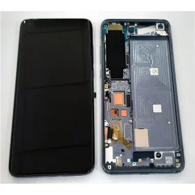 Pantalla lcd para Xiaomi Mi 10 5G Xiaomi Mi 10 Pro 5G 56000400J100 mas tactil negro mas marco gris Service Pack