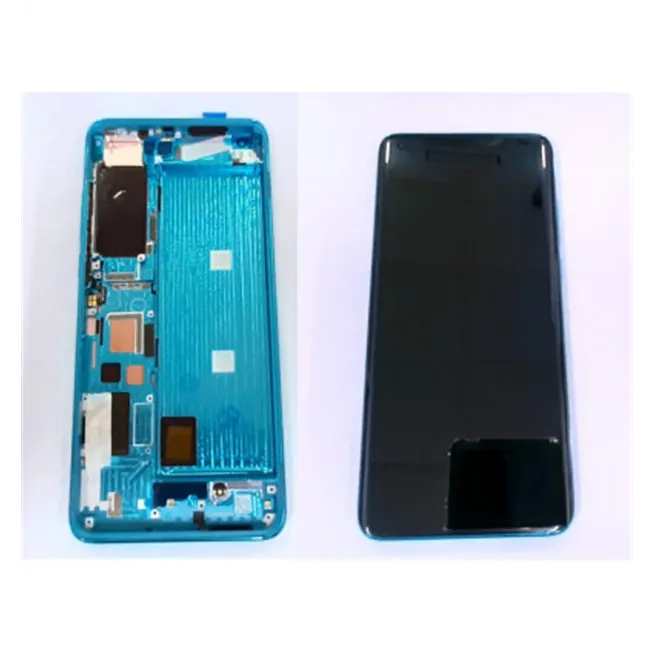 Pantalla lcd para Xiaomi Mi 10 5G / Xiaomi Mi 10 Pro 5G mas tactil negro mas marco verde calidad premium