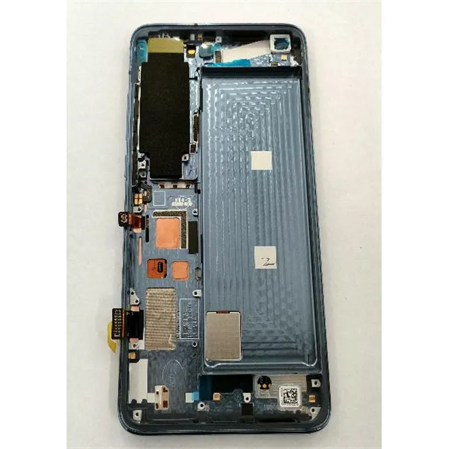 Pantalla lcd para Xiaomi Mi 10 5G / Xiaomi Mi 10 Pro 5G 56000J00J200 mas tactil negro mas marco azul Service Pack