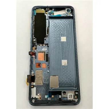Pantalla lcd para Xiaomi Mi 10 5G / Xiaomi Mi 10 Pro 5G 56000J00J200 mas tactil negro mas marco azul Service Pack