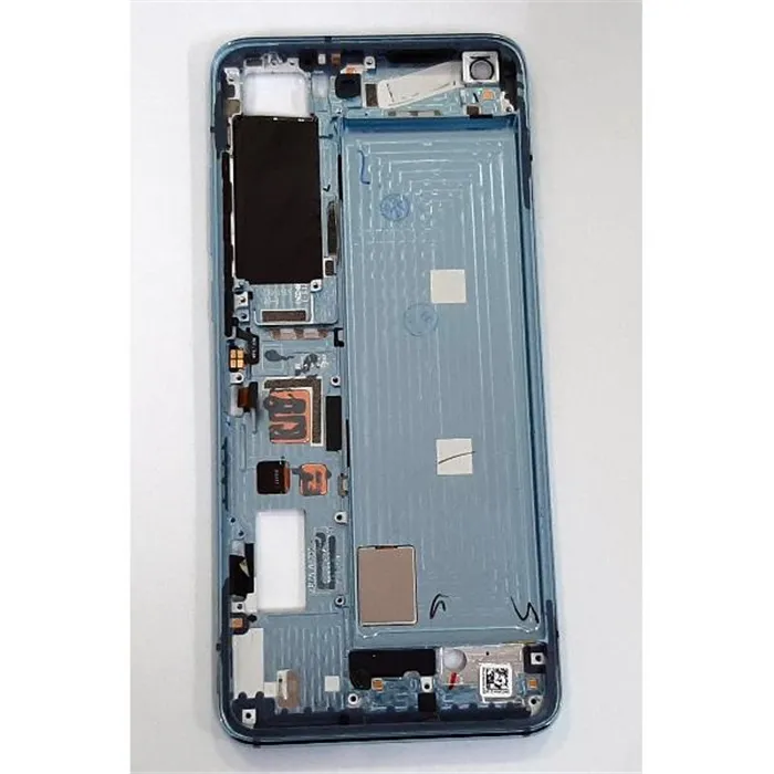 Carcasa central o marco azul para Xiaomi Mi 10S calidad premium