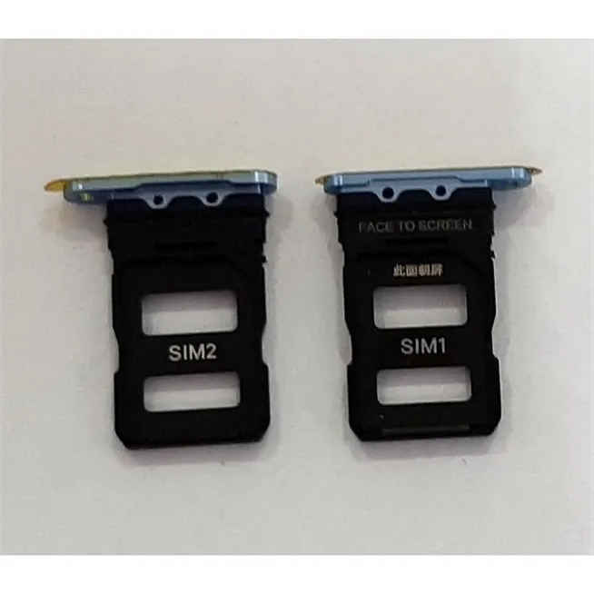 Soporte o bandeja dual sim azul para Xiaomi Mi 11 5G calidad premium