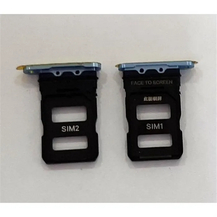 Soporte o bandeja dual sim azul para Xiaomi Mi 11 5G calidad premium