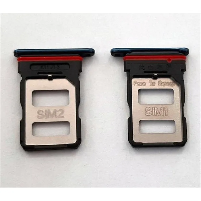 Soporte o bandeja dual sim azul para Xiaomi MI 11I calidad premium