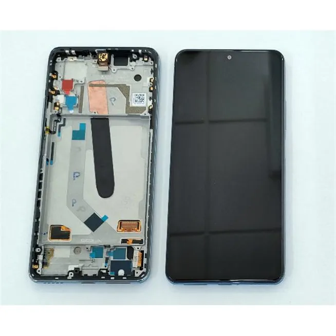 Pantalla lcd para Xiaomi MI 11i MI 11X Pro 5600040K1100 mas tactil negro mas marco azul Service Pack