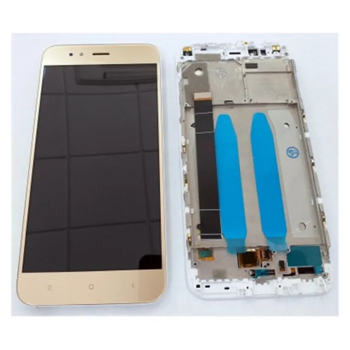 Xiaomi Mi 5X MI A1 pantalla lcd + tactil dorado + marco blanco premium