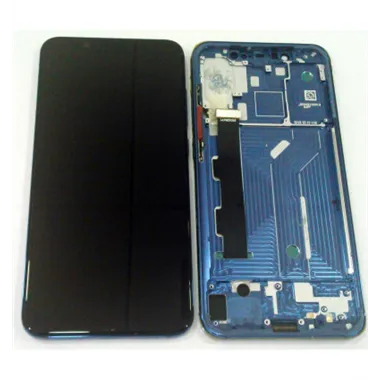 Pantalla lcd para Xiaomi Mi 8 MI8 mas tactil negro mas marco azul compatible