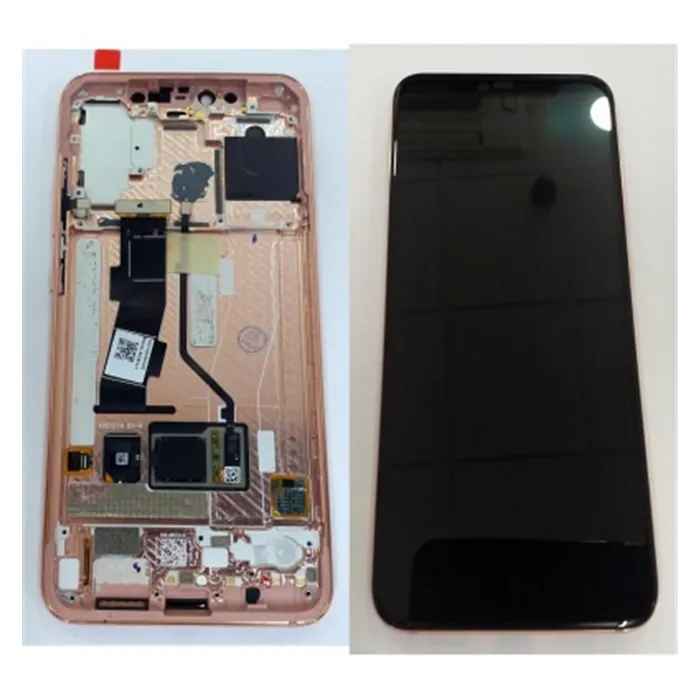Xiaomi Mi 8 Pro pantalla lcd + tactil negro + marco rosa premium mi8 pro mi 8pro