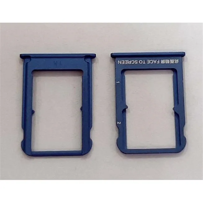 Soporte o bandeja dual sim azul para Xiaomi Mi 8 Pro mi8 pro mi 8pro calidad premium