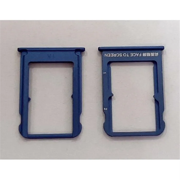 Soporte o bandeja dual sim azul para Xiaomi Mi 8 Pro mi8 pro mi 8pro calidad premium