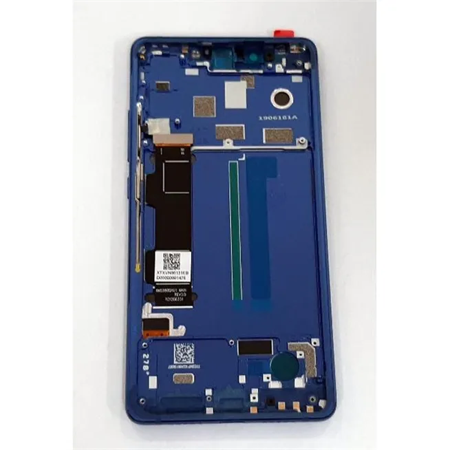 Pantalla lcd para Xiaomi MI 8 SE mas tactil negro mas marco azul calidad premium