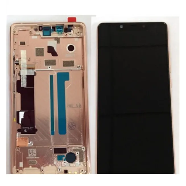 Xiaomi MI 8 SE pantalla lcd + tactil negro + marco dorado premium