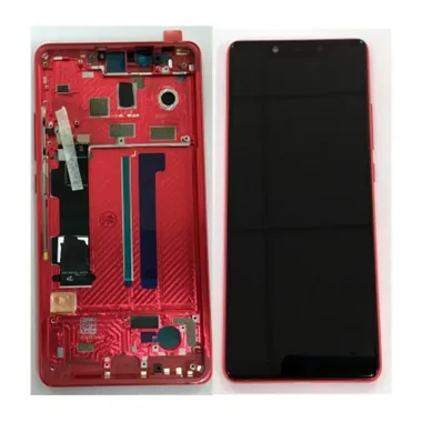 Xiaomi MI 8 SE pantalla lcd + tactil negro + marco rojo premium