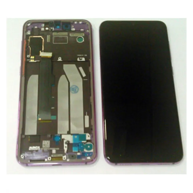 Pantalla para Xiaomi Mi 9 SE MI9 SE mas táctil negro mas marco lila violeta compatible