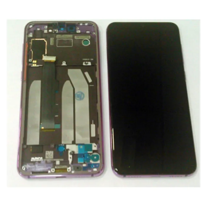 Pantalla para Xiaomi Mi 9 SE MI9 SE mas táctil negro mas marco lila violeta compatible