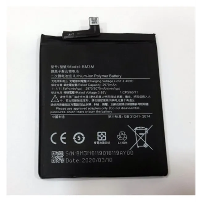 Bateria BM3M para Xiaomi Mi9 SE Mi 9SE Mi 9 SE M1903F2G 3070mAh