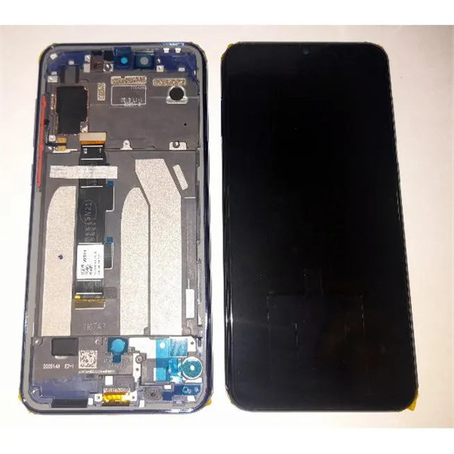Pantalla lcd para Xiaomi Mi 9 SE 5610100210B6 mas tactil negro mas marco azul Service Pack Premium