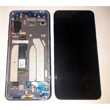 Pantalla lcd para Xiaomi Mi 9 SE 5610100210B6 mas tactil negro mas marco azul Service Pack Premium