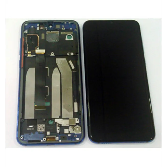 Xiaomi Mi 9 SE MI9 SE pantalla lcd + tactil negro + marco azul oscuro compatible