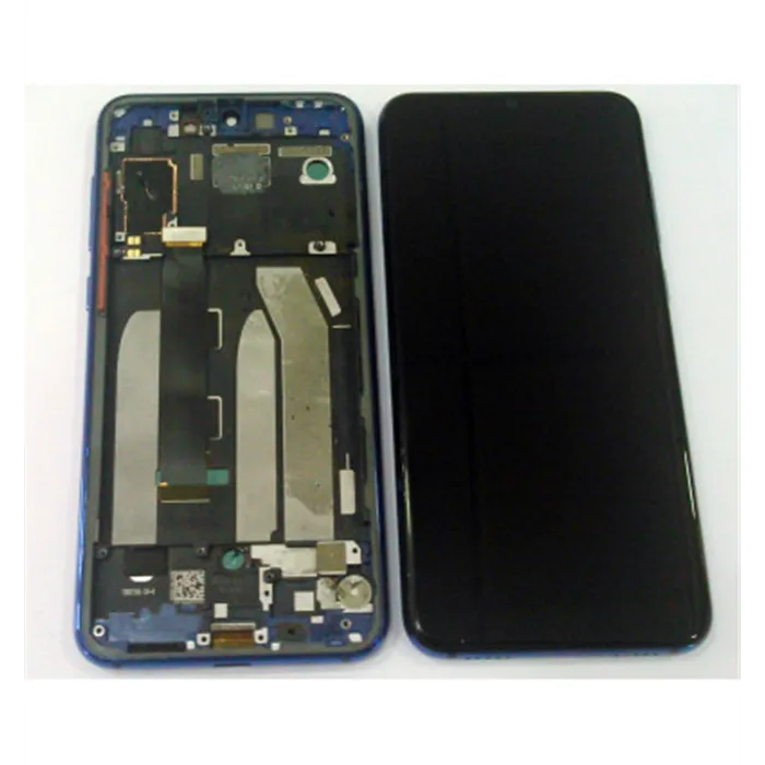 Xiaomi Mi 9 SE MI9 SE pantalla lcd + tactil negro + marco azul oscuro compatible