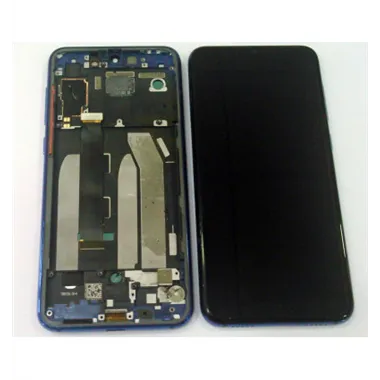 Xiaomi Mi 9 SE MI9 SE pantalla lcd + tactil negro + marco azul oscuro compatible