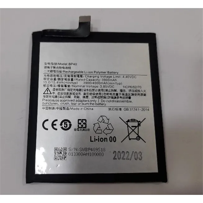 Bateria  BP40 para Xiaomi Mi 9T Pro Redmi K20 Pro 4000mAh
