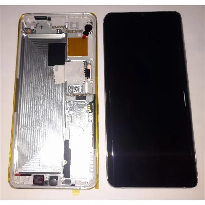 Pantalla LCD para Xiaomi Mi Note 10 Note 10 Pro Mi Note 10 Lite 56000200F400 tactil negro mas marco blanco Service 