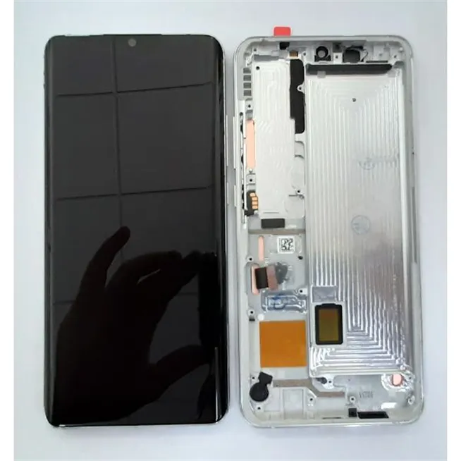 Pantalla lcd para Xiaomi Mi CC9 Pro Mi Note 10 Mi Note 10 Lite Mi Note 10 Pro mas tactil negro mas marco plata cali