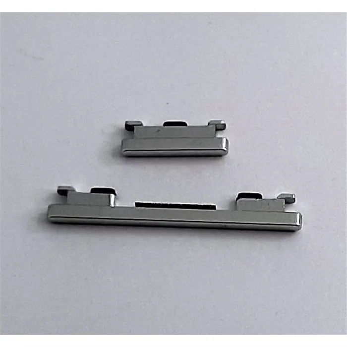 Set 2 Botones laterales plata para Xiaomi MI Note 10 calidad premium