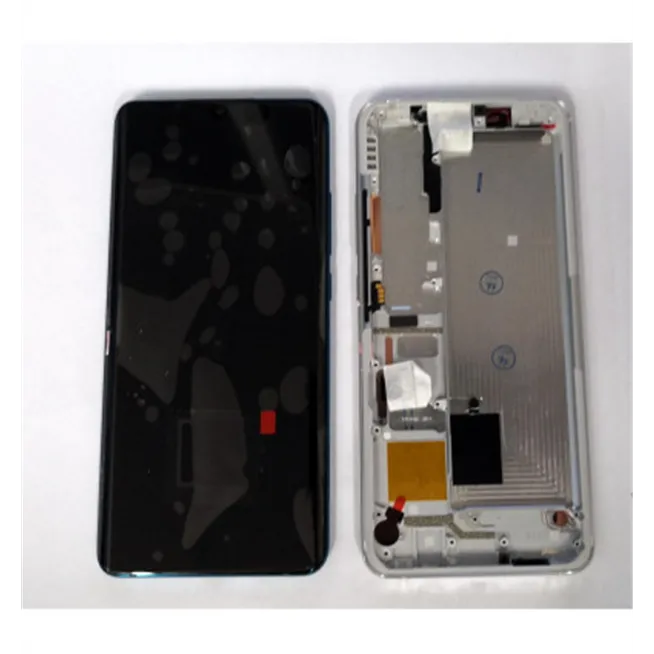 Pantalla LCD para Xiaomi Mi Note 10 mas tactil negro mas marco blanco Premium