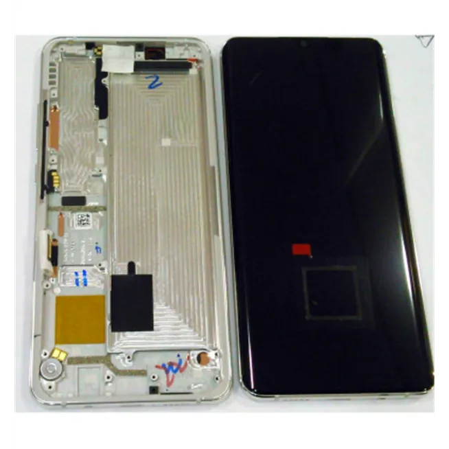 Pantalla LCD para Xiaomi Mi Note 10 Lite mas tactil negro mas marco blanco Premium Service Pack