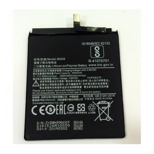 Batería para Xiaomi BN39 Xiaomi Mi Play 3000mah